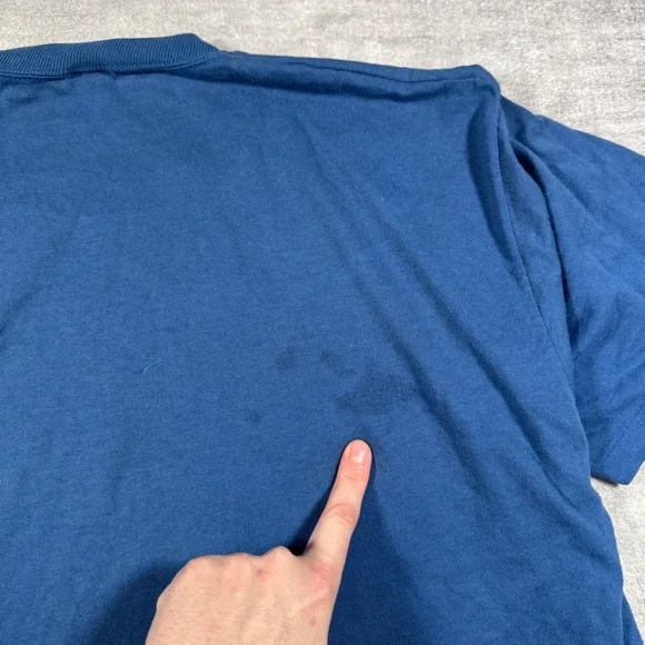 Mickey Mouse Shirt Mens 2XL Blue Florida Vintage 80s Distressed Velva Sheen - Picture 8 of 12